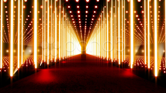 Long hallway red carpet lights free wallpaper - medium preview image