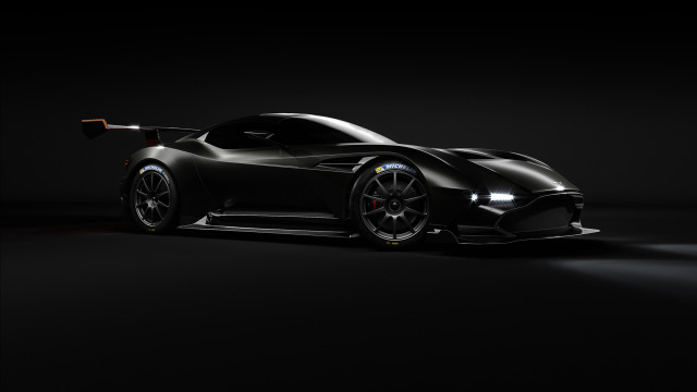 Black sports car dark room #38 free wallpaper - medium preview image