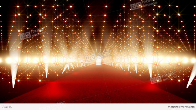 Red carpet lights digital rendering free wallpaper - medium preview image