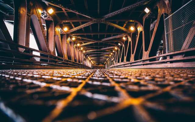 Bridge lights urban shift fall free wallpaper - medium preview image