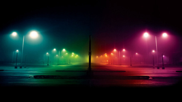 Street light night lights illumination free wallpaper - medium preview image