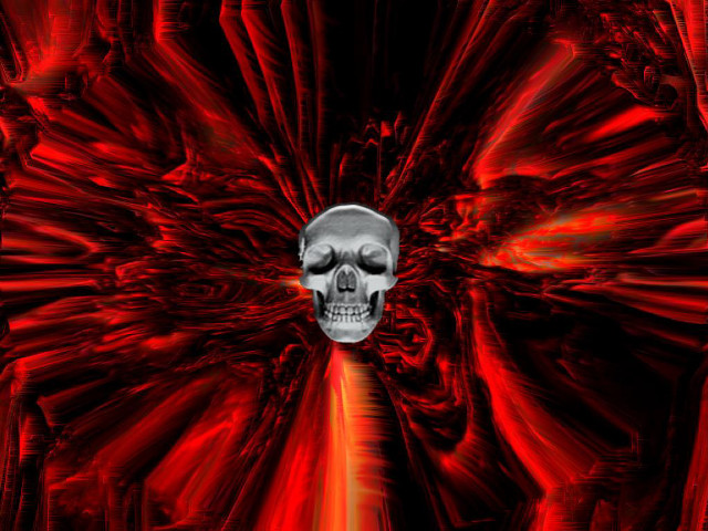Skull red background red light free wallpaper - medium preview image