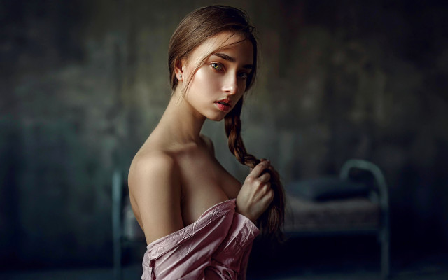 Woman braid portrait romanticism elina free wallpaper - medium preview image