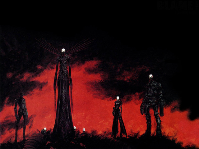 Group people red sky demon free wallpaper - medium preview image