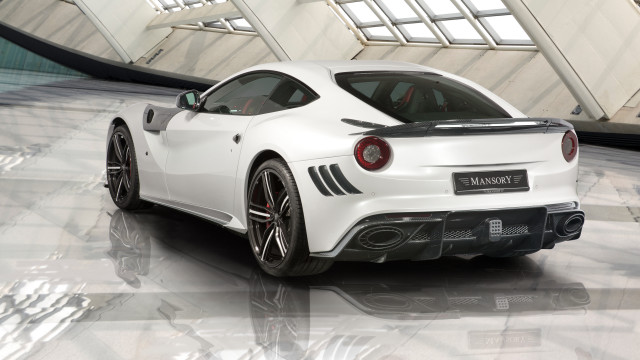 White sports car building large #4 free wallpaper - medium preview image