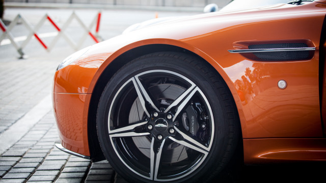 Car brick road red barrier free wallpaper - medium preview image