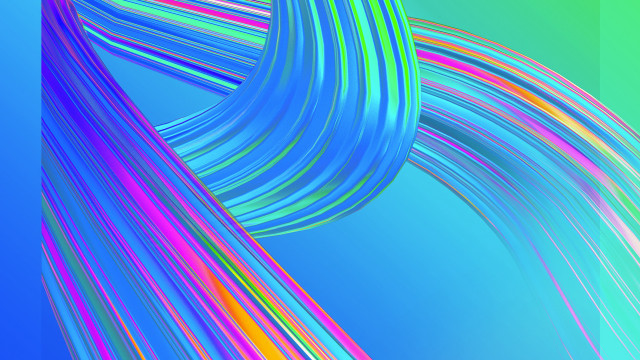 Colorful abstract curved background blue #3 free wallpaper - medium preview image