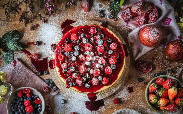 Berry pastel dessert florianne becker free wallpaper - medium preview image