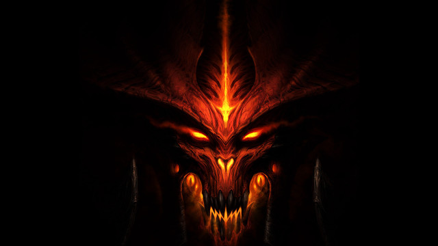 Demonic demon glowing eyes fangs #2 free wallpaper - medium preview image
