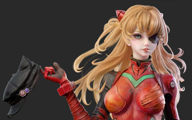 Red cat suit black bag free wallpaper - medium preview image