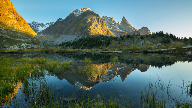 Mountain lake forest sky nature #7 free wallpaper - medium preview image
