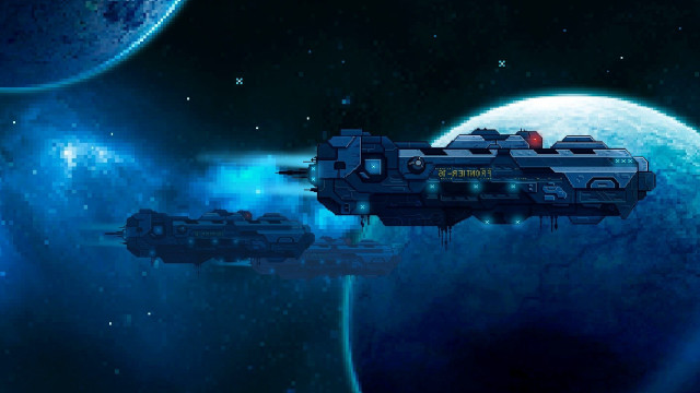 Space ship ocean planet moon free wallpaper - medium preview image