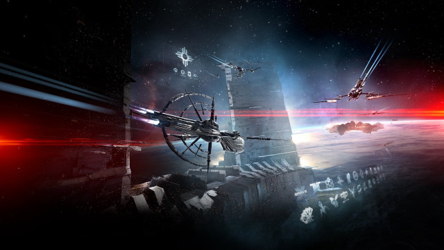 Red light space astronaut night free wallpaper - medium preview image