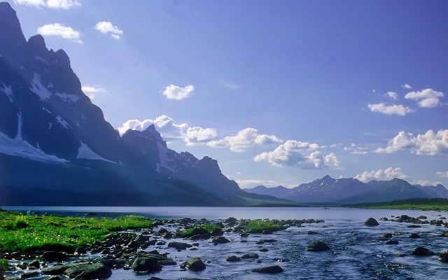 Hudson river valley mountains clouds free wallpaper - medium preview image