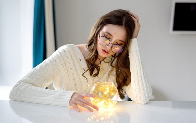Woman glasses wine magic fantasy free wallpaper - medium preview image