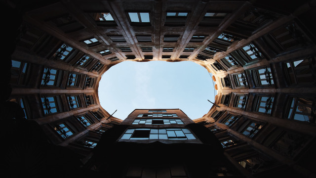 Building sky modular constructivism cubist free wallpaper - medium preview image