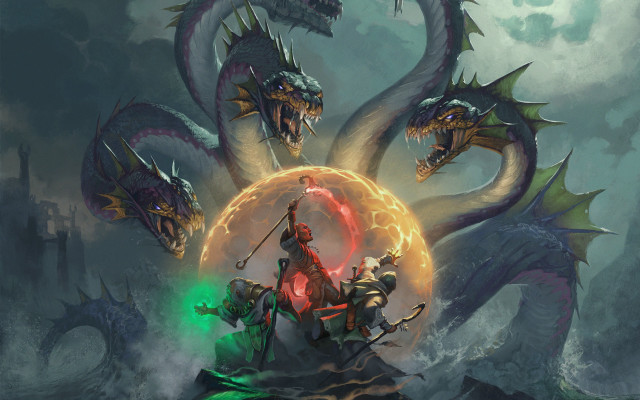 Dragon battle giantfire heroic fantasy free wallpaper - medium preview image