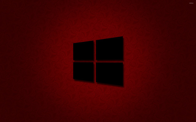 Red wall black window red free wallpaper - medium preview image