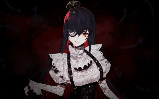 Gothic victorian woman crown black free wallpaper - medium preview image