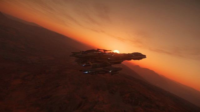 Sci fi fighter jet mountain free wallpaper - medium preview image