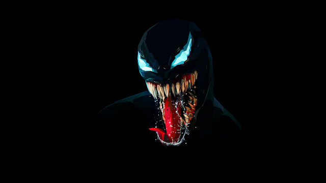 Creepy man bloody mouth fangs free wallpaper - medium preview image