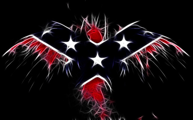 Red white blue bird wings free wallpaper - medium preview image