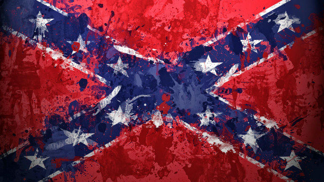 Grungy flag red stars texture free wallpaper - medium preview image