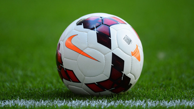 Soccer ball green field line free wallpaper - medium preview image