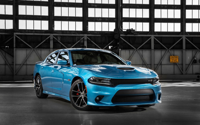 Blue dodge charger garage window #2 free wallpaper - medium preview image