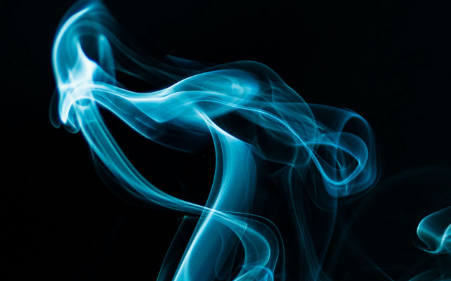 Blue smoke black background white #4 free wallpaper - medium preview image