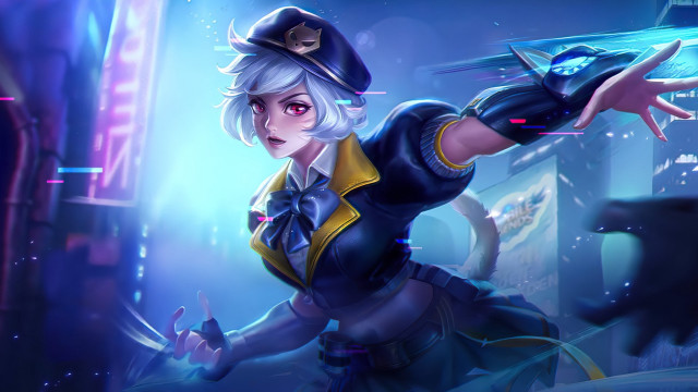 Woman cobra neon ally league free wallpaper - medium preview image