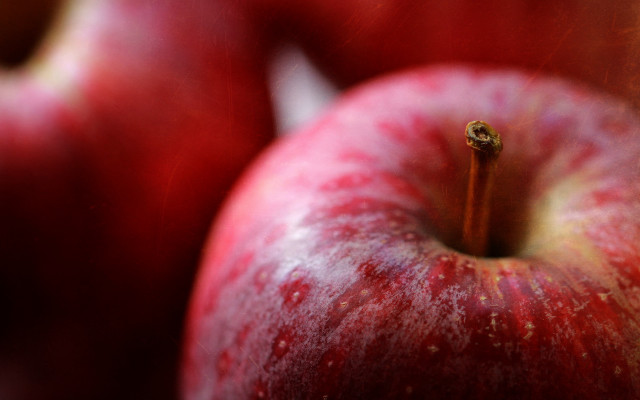 Red apple macro moon red free wallpaper - medium preview image