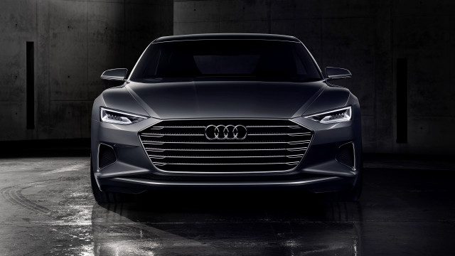 Black car dark room headlight free wallpaper for desktop - medium preview image
