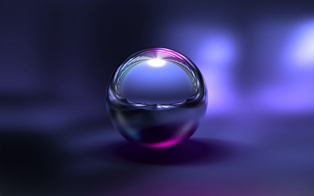 Shiny glass holography raytraced purple free wallpaper - medium preview image