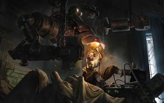 Man machine light battle arcade free wallpaper - medium preview image