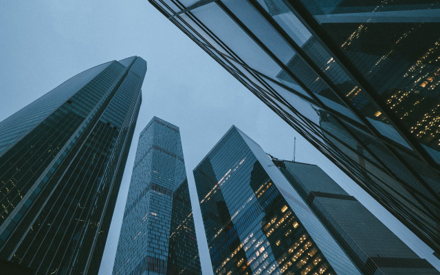 Cityscape night skyline architecture buildings free wallpaper - medium preview image