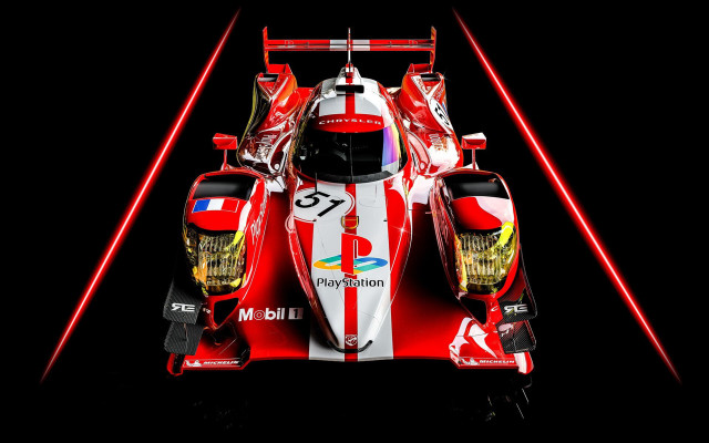 Red white race car red free wallpaper - medium preview image