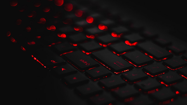 Keyboard red lights blood rose free wallpaper - medium preview image