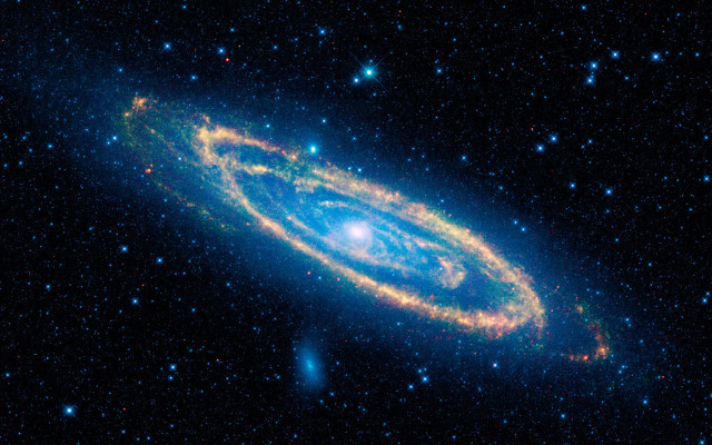Large blue object space stars free wallpaper - medium preview image
