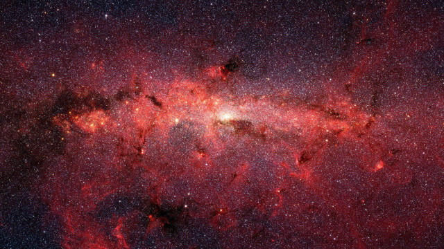 Large star cluster red center free wallpaper - medium preview image