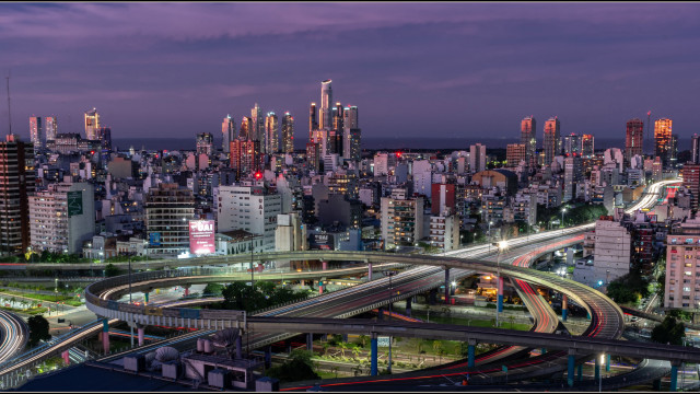 Tokyo night cityscape bridge ferris #2 free wallpaper - medium preview image