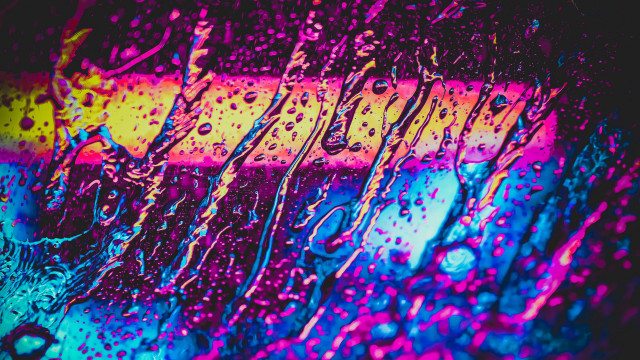 Rain window rainbow blood pixel free wallpaper - medium preview image