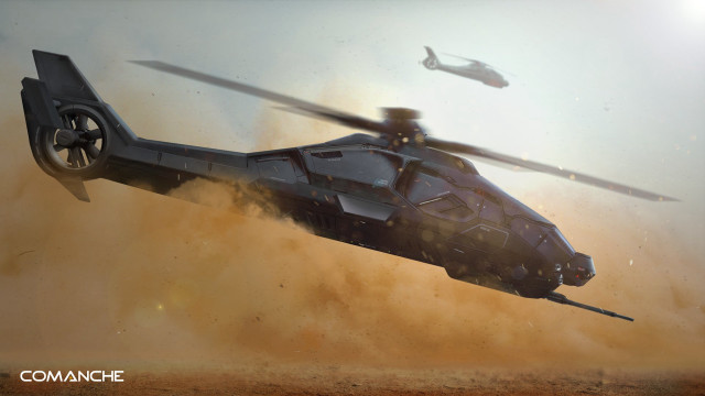 Helicopter desert military vehicle pilot free wallpaper - medium preview image