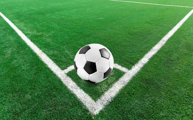 Soccer ball field white lines free wallpaper - medium preview image