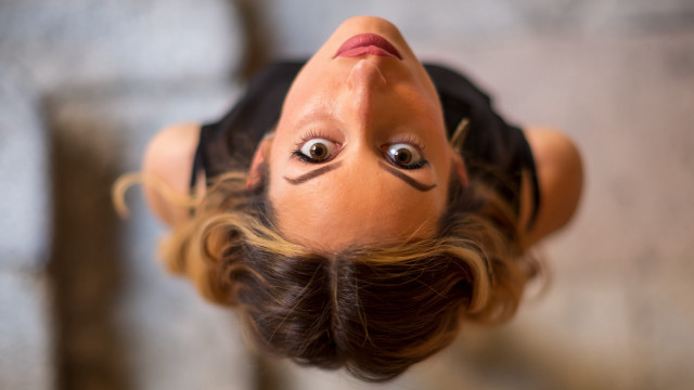 Upside down fake face arabesque free wallpaper - medium preview image