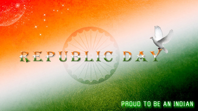 Flag bird flying republic day free wallpaper - medium preview image