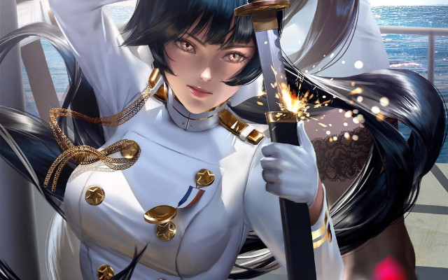 Atago takao azur lane fantasy free wallpaper - medium preview image