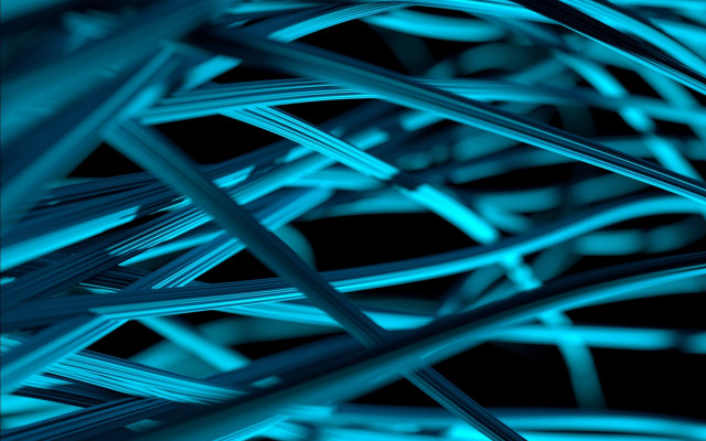 Blue wires black background raytraced free wallpaper - medium preview image