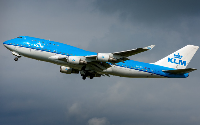 Blue white airplane crown tail free wallpaper - medium preview image