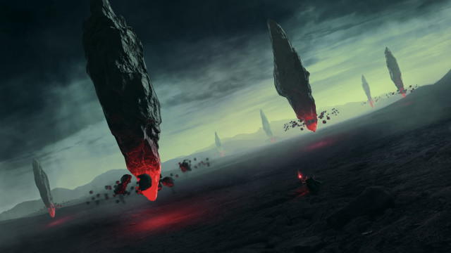 Lava mountain group beach sky free wallpaper - medium preview image